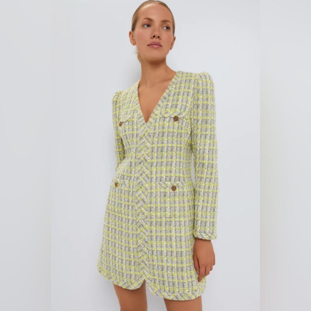 NWT Tuckernuck Citron Tweed Coralie Dress